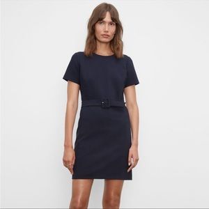 Club Monaco Belted Tailored Dress Navy Blue NWT Size 4